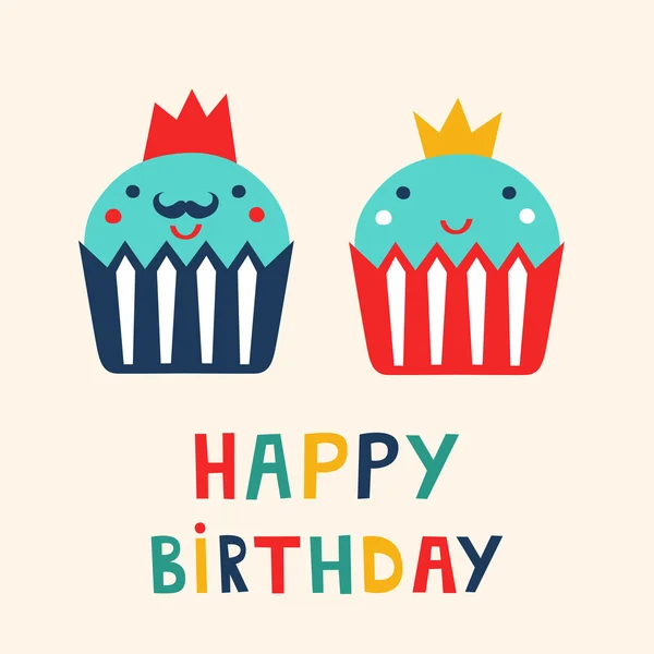 Tarjeta de cumpleaños — Vector de stock