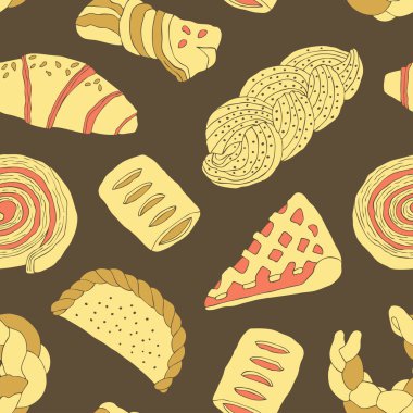 elle çizilmiş desen pişirme