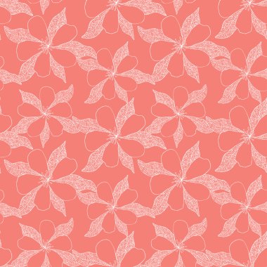 çiçek retro seamless modeli