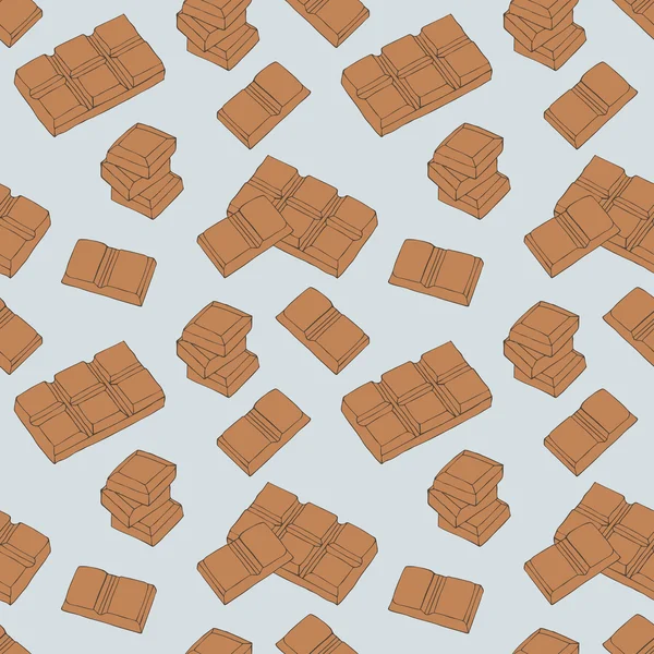 Modèle sans couture au chocolat — Image vectorielle