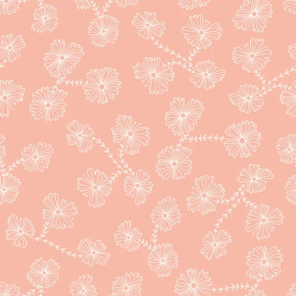 Motif floral sans couture — Image vectorielle