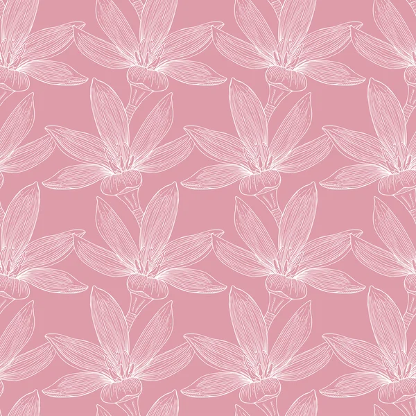 Retro naadloze bloemenpatroon — Stockvector