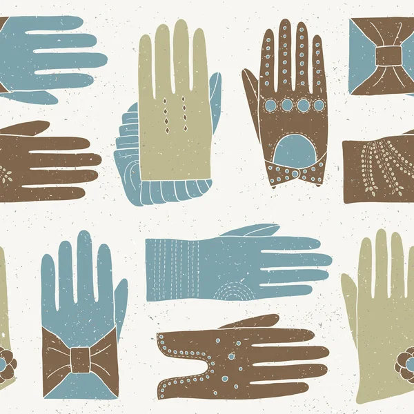 Modèle de gants dessinés à la main — Image vectorielle