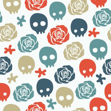 Kafatası sorunsuz arka plan gül