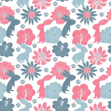 Rabbit seamless pattern