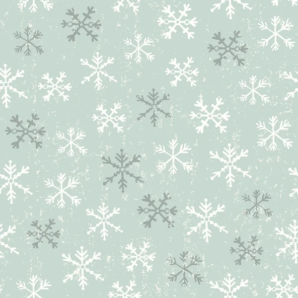 Snowflake retro seamless — Stock Vector