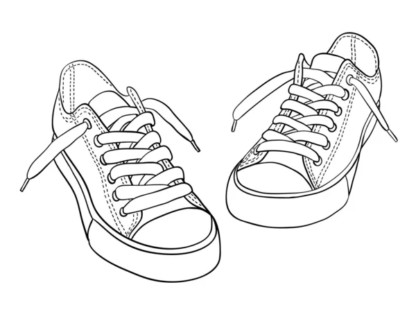 Zapatillas de dibujos animados — Vector de stock