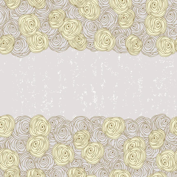 Carte rose rétro — Image vectorielle