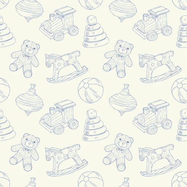 Retro oyuncaklar seamless modeli
