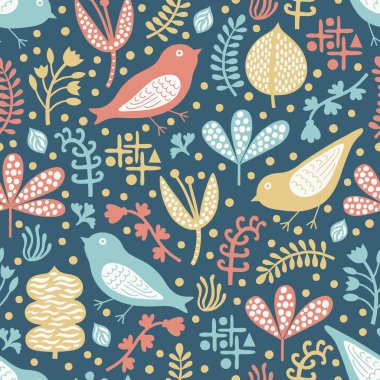 Kuş seamless modeli