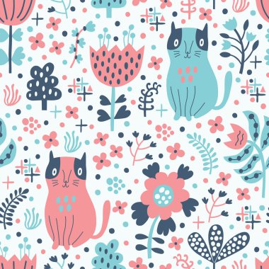 Kedi pürüzsüz desen