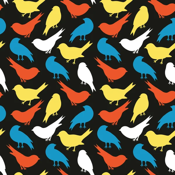 Bird seamless pattern — Stock Vector