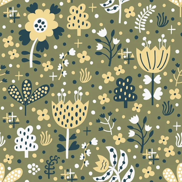 Flower seamless pattern — Stock Vector