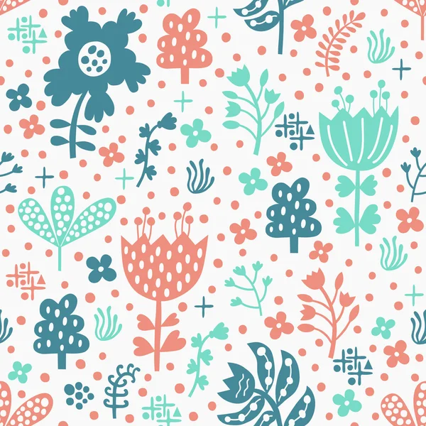 Flower seamless pattern — Stock Vector