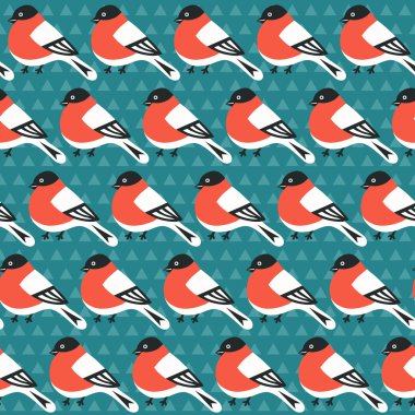 şakrak kuşu seamless modeli