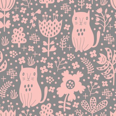 Kedi pürüzsüz desen