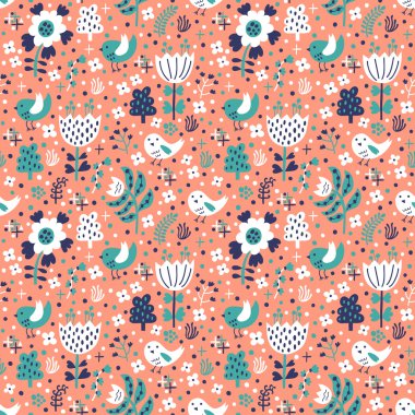 Kuş seamless modeli