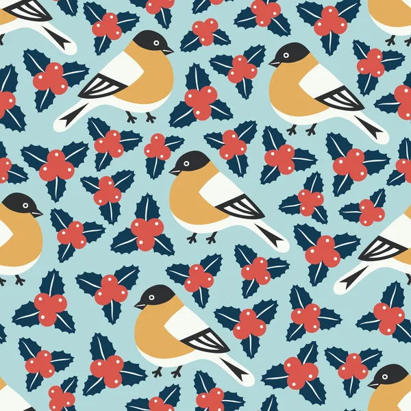 Bird seamless pattern — Stock Vector