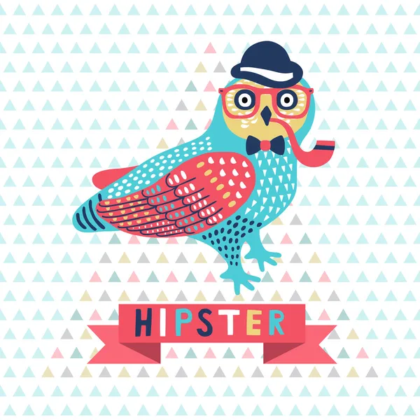 Hipster kartı. — Stok Vektör