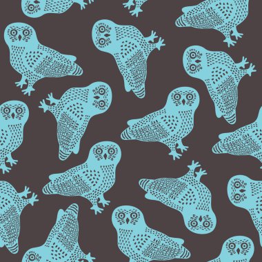 Baykuş pürüzsüz arkaplan.