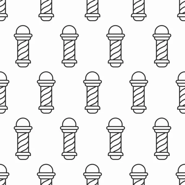 Barber Pole Line Seamless Pattern Hairdressing Salon Concept Design Vector — Image vectorielle