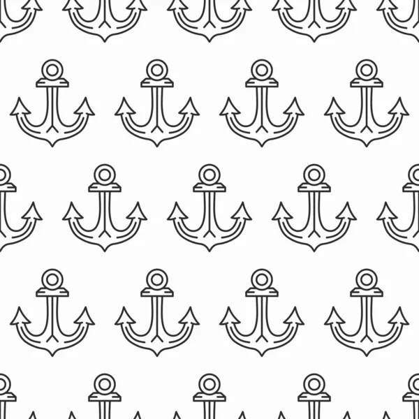 Ancre Motif Sans Couture Illustration Vectorielle — Image vectorielle