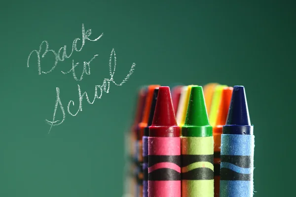 Colorido Back to School Crayons — Fotografia de Stock
