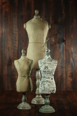 antika vitrin mankeni ahşap grunge özgeçmişlerine büstleri