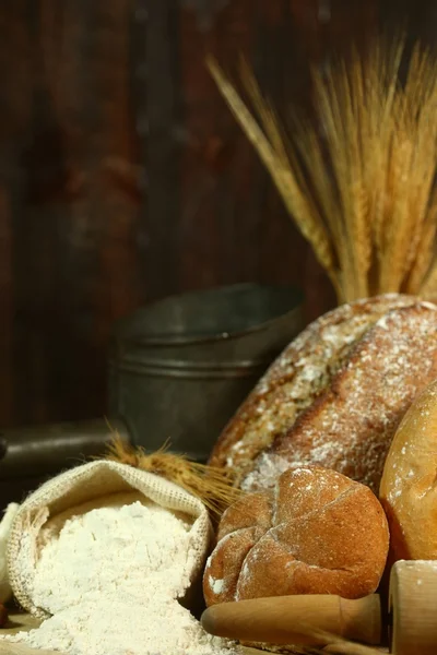 Випічка Свіжий Запечений Хліб — стокове фото