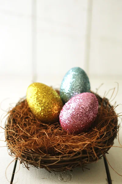 Colorful Easter Eggs Still Life With Natural Light — Stock Photo, Image