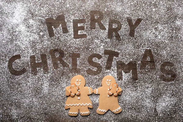 Щасливого Різдва Листами Про Печиво Прянощі — стокове фото