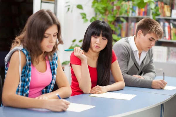 Group of students in a classroom Stock Image