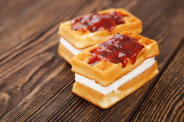 Leckere Waffeln — Stockfoto