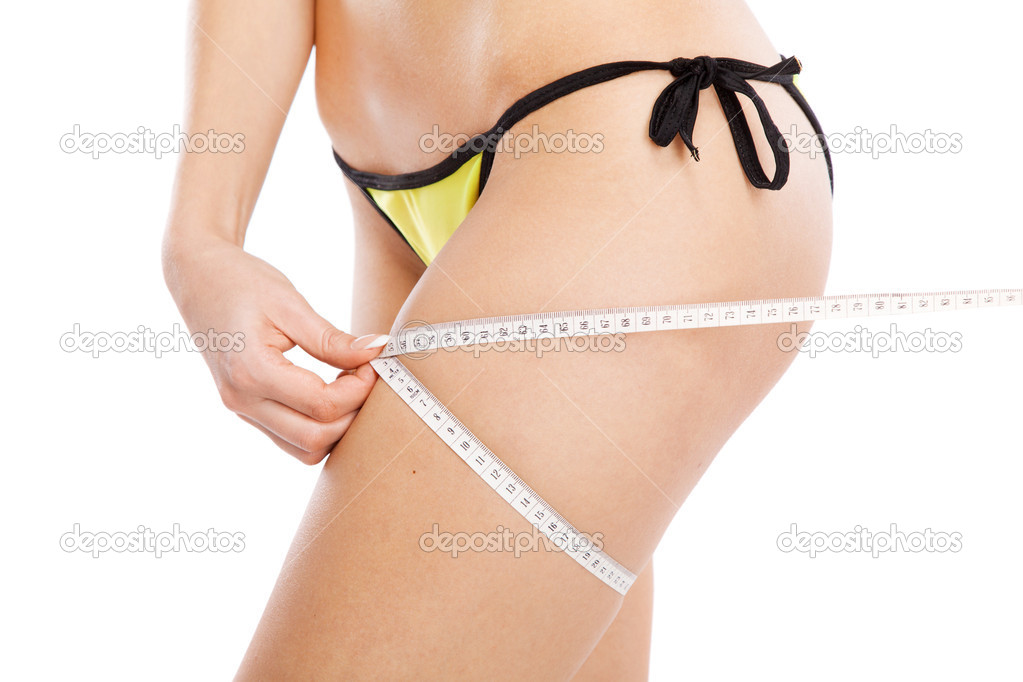 Slim woman in a bikini