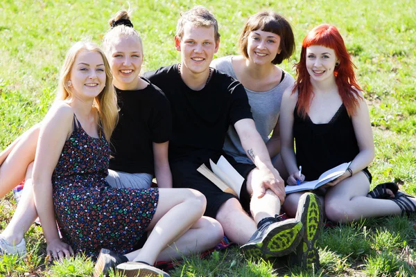 Cheerful group of students — Stock Photo, Image