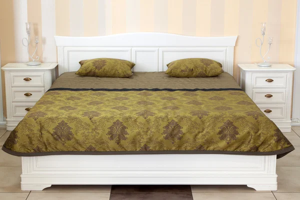 İtalyan tarzı modern yatak odası — Stok fotoğraf