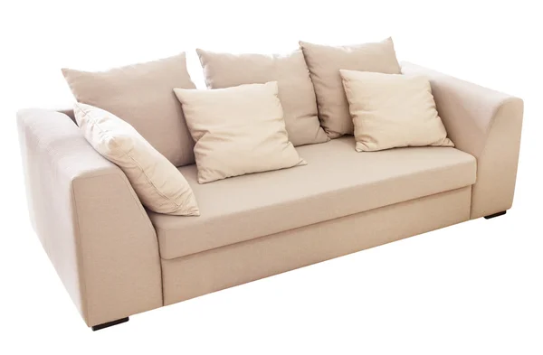 Sofa izolowana na białym tle — Zdjęcie stockowe