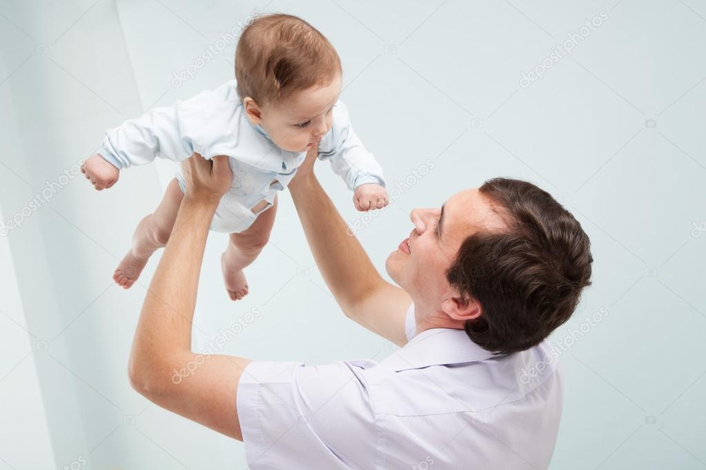 Father with his baby son