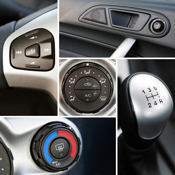 Details of a car interior