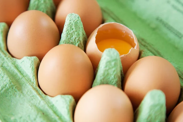 Eggs isolated on white background — Stock Photo, Image