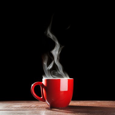 Steaming coffee cup clipart