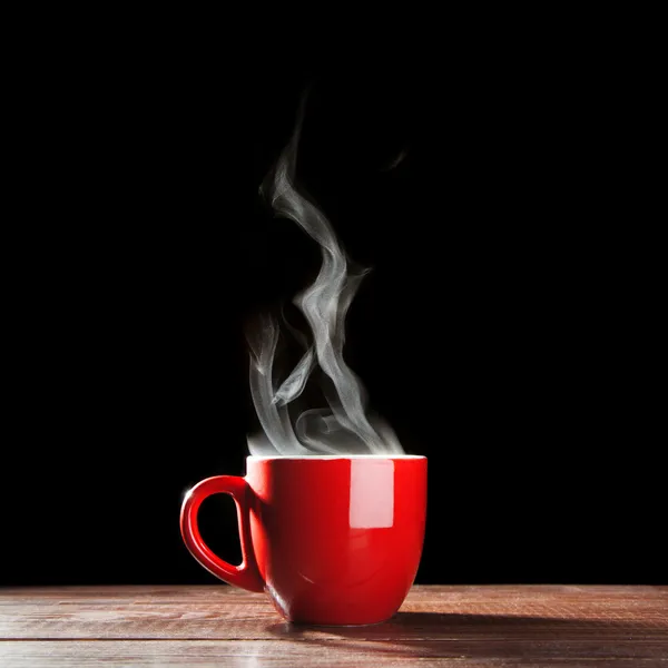 Steaming coffee cup — Stock Photo, Image