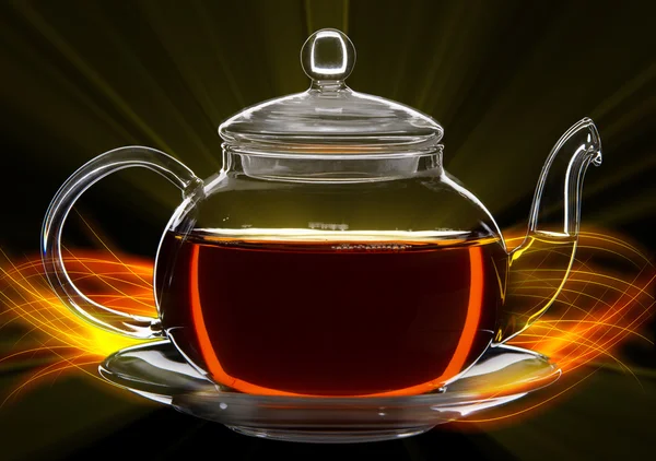 Glass teapot — Stock Photo, Image