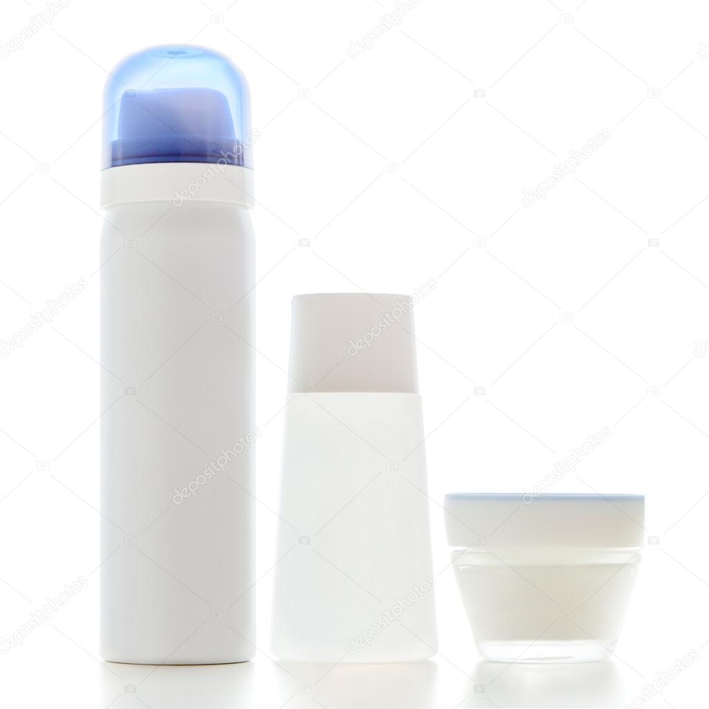 Set of cosmetics containers