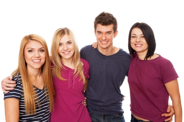 Jovem grupo alegre — Fotografia de Stock