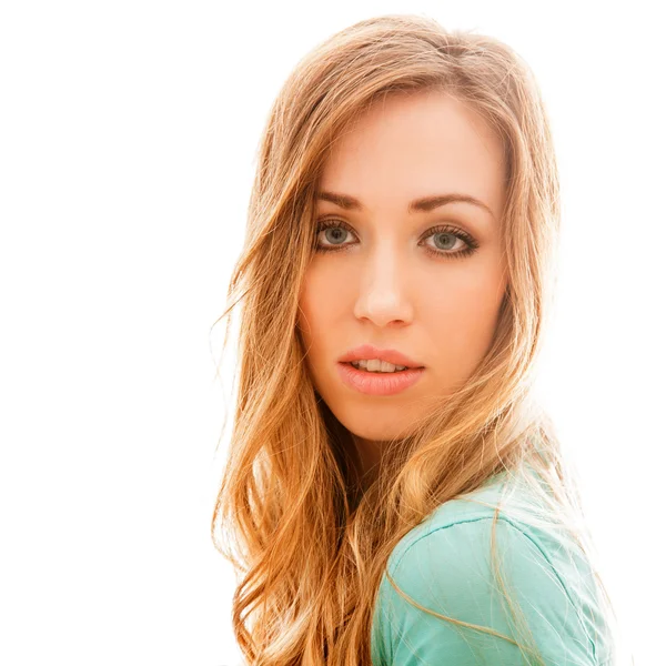 Young beautiful blond woman — Stock Photo, Image