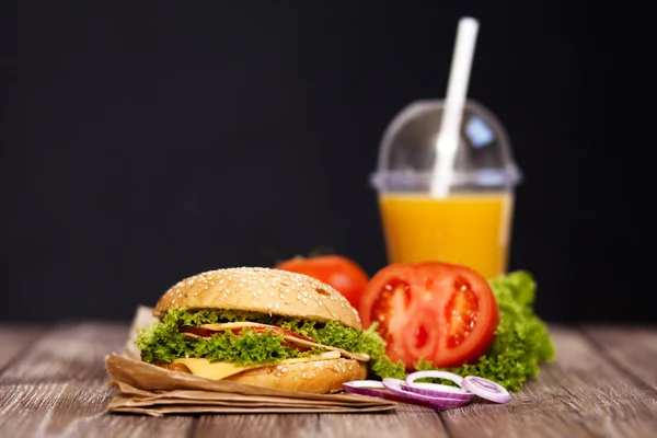 Ingredientes de hamburguesa — Foto de Stock