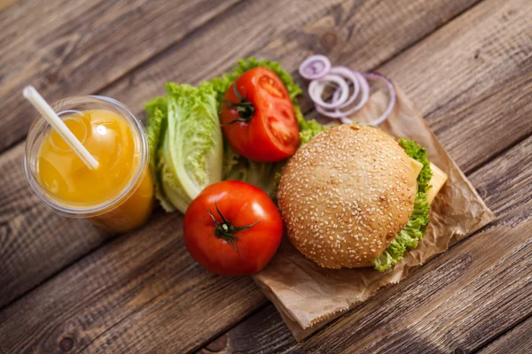 Ingredientes de hamburguesa — Foto de Stock