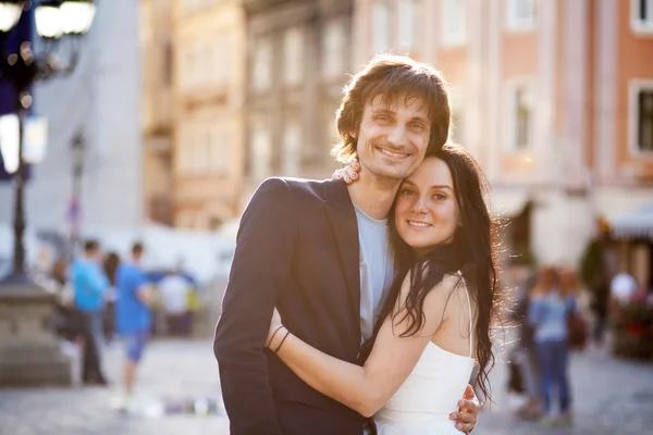 Young couple at their wedding — Stock Photo, Image