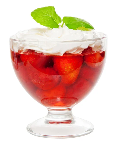 Strawberyy gelé dessert — Stockfoto